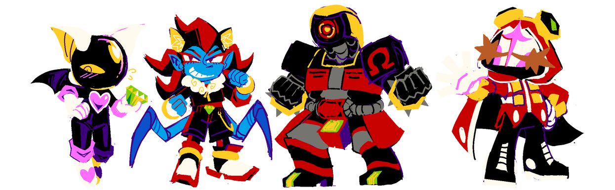 Commission - Commissioner's TTRPG party as sonic characters Commission - Commissioner's TTRPG party as sonic characters